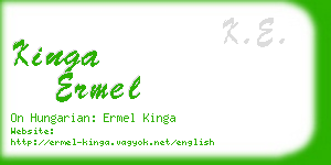kinga ermel business card